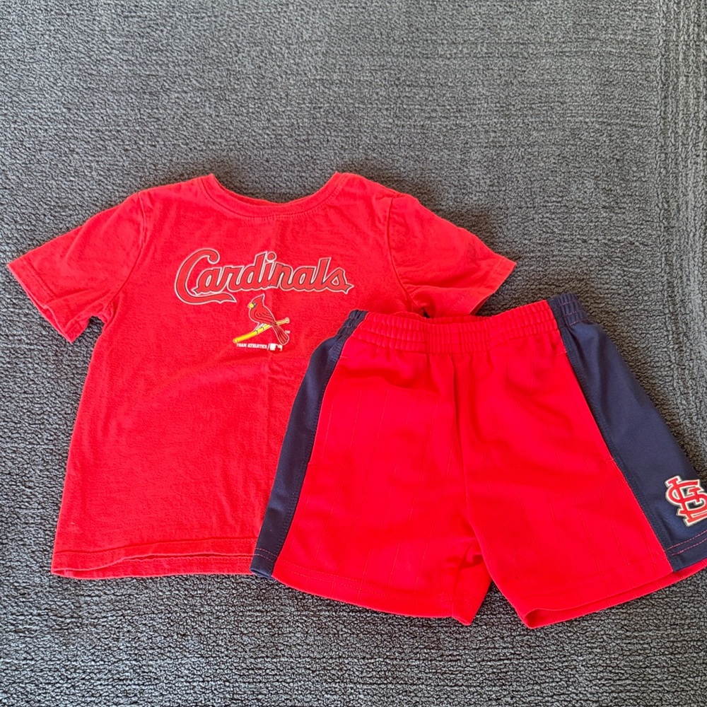 Genuine Merchandise Red and Navy Kids Matching Set